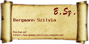 Bergmann Szilvia névjegykártya